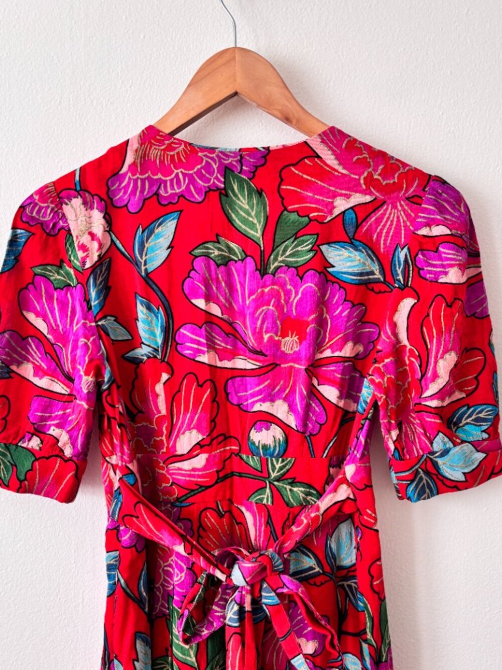 & Other Stories Floral Printed Maxi Dress in Red Multi - Picture 10 of 11